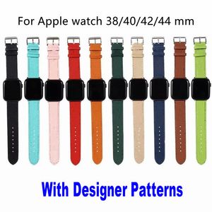 Fashion D Designer PU Band tiras de couro compat￭vel com Apple Watch 38mm 40mm 41mm 42mm 44mm 45mm Banda feminina para iwatch SE2/SE/Ultra 49mm/8/7/6/5/5/4/3/2/1