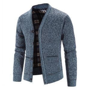 メンズセーターコート冬の厚いニットカーディガンセーターコートスリムフィットS暖かいセータージャケット服221121
