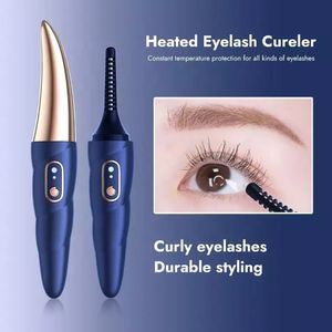 top popular Electric Heated Eyelash Curler Rechargeable Lash Curler For Makeup Natural Curling Eye Lashe & 24 Hours Long Lasting Beauty 2023