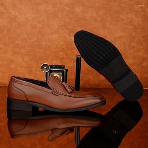 Scarpe eleganti Uomo Cuero For Casuales Mocassini causali primaverili Hombre Sapato Sapatos Scarpe piatte per il tempo libero Informales Saldi in pelle Uomo Uomo De