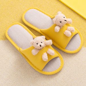 Slipper Slippers for Boy Girl Girl Summer Spring Shoes planos crianças casa desenho interior Urso de moda fofa sandálias infantis slides chinelos l2211121