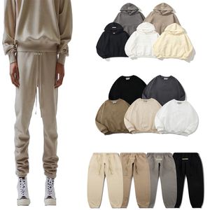 Moda Momen Mulheres Capuz de casal Designer Hoodies Sorto de algodão outono e pulôver de inverno 4 Estilos calças Balck White Grey Jumper de manga longa