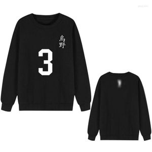 Felpe con cappuccio da uomo Anime Haikyuu Costumi Cosplay Felpa con cappuccio Felpa Uomo Donna Uniforme Pallavolo Scuola Pullover manica lunga Unisex Harajuku