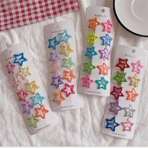 38 mm Star Metal Snap Central Pein -Hair Clips For Girls Kids Accesorios Gran tamaño Candy Color Barrettes236x