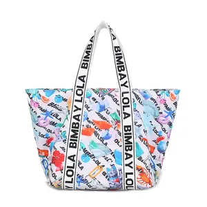 Fashion Designer Ladies Spain Style Girls Nylon Bimbay lola Graffiti Handbag Large Capacity Shoulder Bag Messenger Womens Crossbody Tote Clutch Bags Shopping Bags