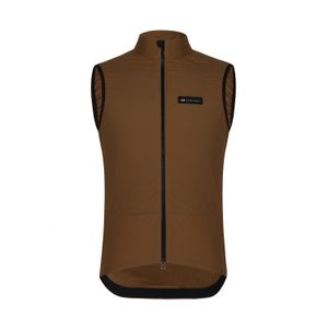 Coletes masculinos Spexcel atualizados no inverno à prova de vento e lã térmica Counts de ciclismo 2 giletes de camadas com 3 bolsos traseiros marrom 221121