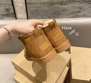 22snow Boots Boots Boots Warm Boots Soede Shoes Miniwomen الكلاسيكية القصيرة الحفاظ على دافئة الرجل المرأة أفخم الكستناء الرمادي 2022 الساخنة AUS U5854 مجانًا