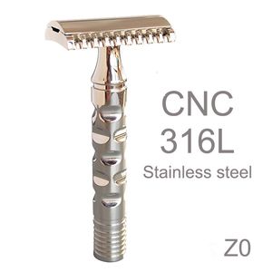 Razors Blades Dscosmetic Z0 316L stainless steel double edge safety razor 221119