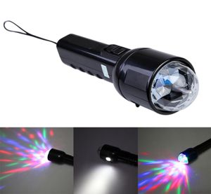 2 su colorato a LED da W RGB Flashlight Light Torcia Dual Use Disco Disco Party Club Holiday Laser Laser Lampada Flashligh9096461
