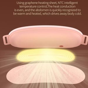 top popular Cordless Massage Heating Pad Vibration Warm Waist Belt Smart Massager For Back Or Belly Period Pain Relief Device Gift For Women 2023