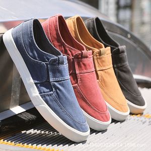 Dress Shoes Canvas Breathable Men's Slip-on Loafers Sneakers Casual Comfortable Male Footwear Designer Zapatos De Hombre 221119