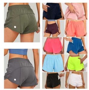 Conjuntos ativos Lu Moldando Yoga Multicolor Loose Respirável Esportes de secagem rápida shorts gostosas de calcinha feminina Pocket Trouser Skirt Running SDGDGFD