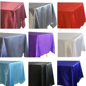 Table Cloth Rectangle Satin cloth Overlays For Wedding Party Decor Home Dining Cover Christmas Halloween Birthday 221122
