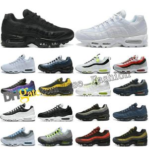 2023 Tasarımcı Erkek 95 Koşu Ayakkabıları OG Güneş Üçlü Siyah Beyaz Maks.