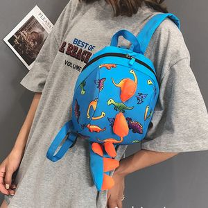 Backpacks Cute Dinosaur Baby Schoolbag Infant Anti-lost Toddler Backpack Kawaii Children Kindergarten Bookbag Safety Harness Kids Bag 221122