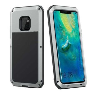 För Samsung mobiltelefonfodral Kraftfullt skydd Metal Cover S8 S9 S10 PLUS S20 Note8 Note9 Note10 Note20 Ultra Stuffsäker vattentät