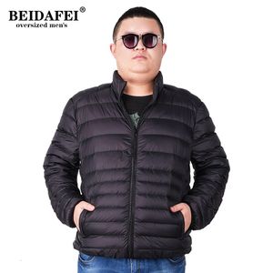 Men's Down Parkas Oversized 12XL 13XL Lightweight Jacket Spring Autumn Water-Resistant Packable Puffer 221122