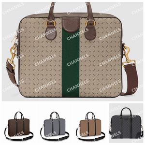 Aktentasche, Designer-Herren-Aktentaschen, luxuriöse Laptop-Taschen, Business-Tasche, Computer-Taschen, modisches Leder, klassischer Stil