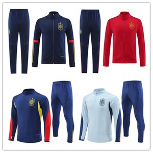 2022 Espa￱a Traz de entrenamiento de f￺tbol Pedri Morata Pedri Espana Camiseta Chaqueta Hombres Uniformes Sportswear