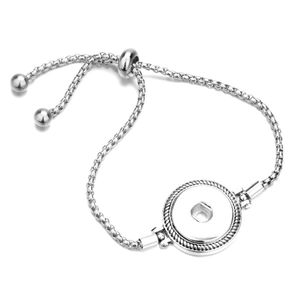 Charmarmband utbytbara snäpparmband passar 18mm knapp justerbar diy smycken droppleverans dhaia
