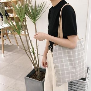 Evening Bags Plaid Cotton Women Messenger Cavans Fashion Small Shoulder Ladies Girls Handbags Crossbody Mujer Bolsas Borse Da