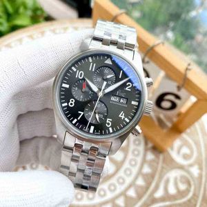 SUPERCLONE LW watch Luxury Mens Mechanical Watch Fully Automatic Men's 6-pin Pilot Complex Function Timing Leisure Business Swiss Es Dfg4