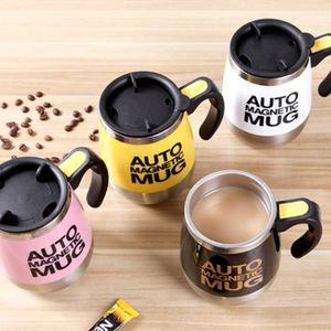 Mugs Auto Sterring Coffee Cups Stainless Steel Magnetic Mixing Large Electric Lazy Smart Shaker Gift Portable Creative Automatic 221122