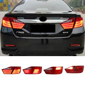 Estilo do carro para toyota camry aurion 2012 2013 2014 luzes traseiras led luz traseira lâmpada drl freio parque sinal