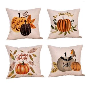 Pillow Gold Decorative Covers Couch For Sofa Throw Autumn Thanksgiving Case Pillows Cases 18x18 Pink