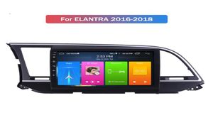 Car DVDプレーヤー2DIN 10Quot Radio Autoradio GPS BT for Hyundai Elantra 20162018 wifi 1080pビデオ付きオートヘッドユニット