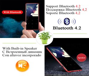 MP4 Player Bluetooth metal mp3 mp4 lettore portatile media lecteur mp 4 con tasti touch da 24 pollici schermo fm radio walkma