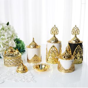 Candle Holders Home Decoration Holder Ornaments Ceramic Jar Table Top Wedding Centerpieces