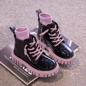 Stivali Moda Scarpe per bambini Chelsea Autunno Ragazze British Child Toddler Girl Inverno Impermeabile Ragazzi Caviglia 3-15 Età 221122