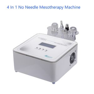 Neue 4 In 1 Keine Nadel Mesotherapie Gesichts Maschine Mit Mikrostrom RF Kühlung Derma Stift Hautstraffung Falten Entfernung schönheit Maschine