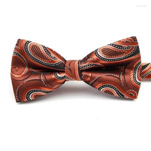 BOW INICIONANTE 2022 Business formal Tie Tuxedo Classic Paisley Pattern Men Wedding Party Boyties Boys Acessórios Gravatas Cravat