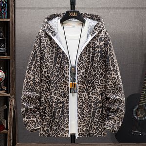 Jackets femininas de verão jaqueta feminina estampa de leopardo roupas de protetor solar homens casais casais finos quebra -vento casuais tendência de tamanho grande s7xl 221122