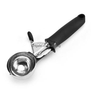 Cucchiai Cucchiaio da gelato in acciaio inossidabile Frutta Cioccolatini Modellazione Scoop Utensili da cucina per la casa Cucchiai sferici Arrivo 6 8Mt Drop Dhq4Z