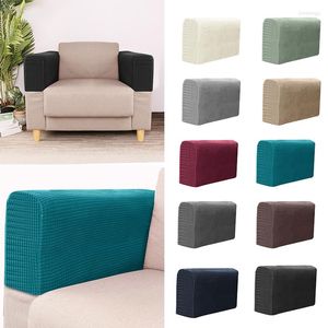 Krzesło obejmuje ochronną pokrycie rozkładane ramię kanapa kanapa sofa fotela puszka podłokietnika bez poślizgu Solid 2pcs/pakiet