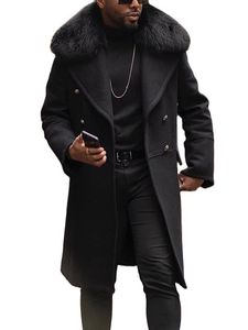 Men Jacket Designer Men's Blends Woolen Slim Fit Mid Length Autumn Winter Warm Coats Plus Size 5XL