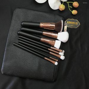 Makeup Brushes 8pcs Powder Body Paint Concealer Synthetic Vegan Set With PU Bag