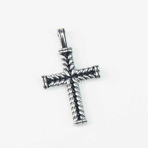 Cross Jewelry Twisted Men Cable Jewelrys Chains Diamond Pendant High Necklace Necklaces Quality Woman Fashion Punk 3mm 50cm