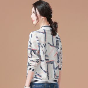 Women's Jackets 2022 Korean Printed Short Women's Loose Casual Baseball Wear