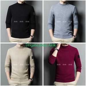Erkek Sweaters Tasarımcısı Klasik Mens Island Giyim Mektubu Kazak Taş Moda Baskı Sıradan Sonbahar Kış Hoodie Kazak Erkek Kadın Mürettebat Boyun Sweaters