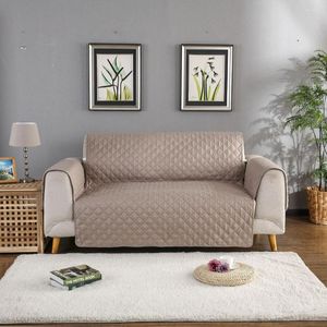 Couvre-chaises Couvercle de canapé étanche non glissant facile à retirer et à laver la couleur unie pliable salon applicable 1/2/3 sièges