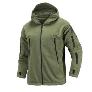 Giacche da uomo Caccia Escursionismo US Military Winter Thermal Fleece Tactical Jacket Outdoor Sport Cappotto con cappuccio Militar Outdoor Army S-2XL 221122