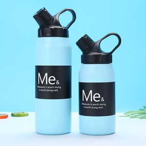 Water Bottles ml Insulated Stainless Steel Thermos Cup And Cold Sports Metal Bottle Double Wall Vacuum Flask Thermal Mug