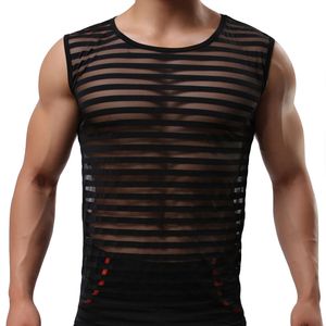 Tampo masculino Tampo Tampo Tampo Men Roupas de fitness Men Men Men Bodybuilding Transparent listrado Ginásio Roupa Muspulação ROPA HOMBRE HOMEM HOMEM MENS MANELELENTES 221122