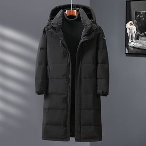 Men's Down Parkas Fashion Winter Jackets Men Hooded Thicken Warm White Duck Coats Black/White Puffer Jacket High Quality Overcoat 221122