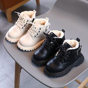 Boots Children Casual Shoes Autumn Winter Snow Boys Fashion Leather Soft Antislip Girls Baby Kids Sport 221122