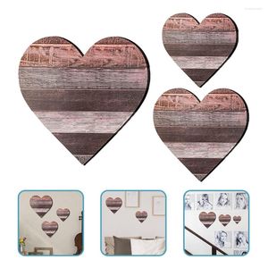 Anhänger Halsketten Wand Herz Dekor Holzschild Holz Schlafzimmerrustikale Plakette Bauernhausförmige Valentinstag Liebe Hängende einzigartige Symbolform Hochzeit